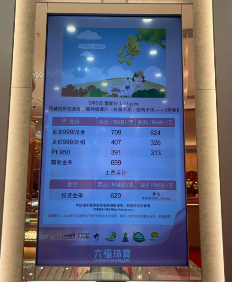 澳门六福珠宝金价查询指南—最新图片及价格概览澳门六福珠宝官网今日金价